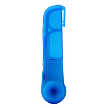 Blue Durable Plastic Floss Holder Clamps Teeth Cleaner Oral Care + 3m Floss