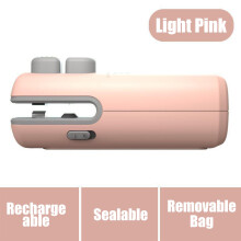 3-in-1 Mini Bag Sealer with Cutter & Magnet, Rechargeable USB Handheld Food Sealer for Snacks, Chips, Veggies – Pink