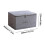 Large Gray Fabric Storage Boxes with Zipper, Stackable & Foldable – Compatible with Closet Shelving 1