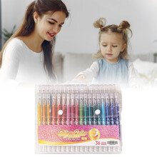 Dreamyjuly Glitter Gelpenner Sett – Metalliske fargeleggingspenner for voksne, kompatibel med fargeleggingsbøker og skissekunst for voksne