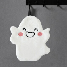 Serviettes de toilette brodées fantôme d'Halloween, décoration de luxe haut de gamme pour la salle de bain, torchons décoratifs pour s'essuyer,