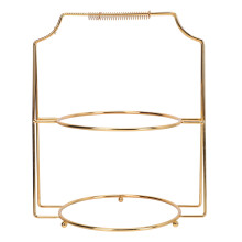 1Pcs Golden Iron Platter Stands Display for Cake Display Rack at Home
