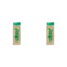 100 brochettes en bambou pour apéritifs, kebabs, grillades et cocktails – Bâtonnets alimentaires naturels, compatibles avec le barbecue et la
