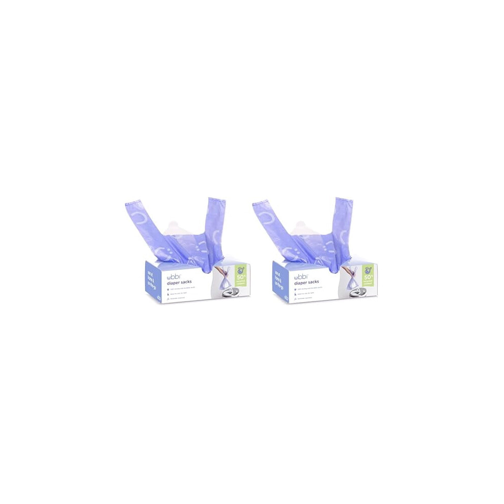 Disposable Diaper Sacks, Scented, Easy-To-Tie Tabs, Diaper Disposal Or Pet Waste Bags, 200 Count (Pack Of 2) Lavender