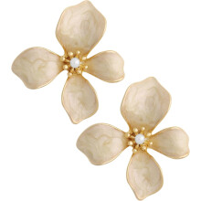 Elegant Pastel Flower Stud Earrings for Women, Floral Earrings Jewelry Accessories Romantic Cool Gifts for Her Women in Their 20s 30s