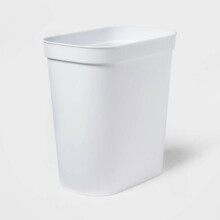 Waste Basket White - Brightroom: Compact Plastic Trash Can for Bathroom or Kitchen