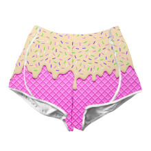 Pantaloncini estivi da bambina per neonate, stampa 3D, vita elasticizzata, comodi pantaloncini casual per tutti i giorni, vacanze, classici 2-3 anni