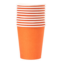 10 Pieces 9 Ounce Disposable Paper Cups Party Cups Drinking Cups For Party DIY And Holiday 15Colors