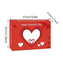 Nedtellingskalendersett for Valentinsdagen – 28 minileker og kort, hjerteformet gaveeske for par, venner, familie – kompatibel med