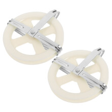2Pcs Outdoor Clothesline Pulley with Plastic Wheel Easy Hanging for Balcony Garden Clothes Drying