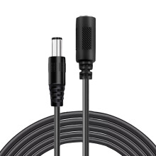 Flexible DC5521 Power Extension Cable For LED Strips Lights CCTV Camera Routers 5.5X2.1mm Connectors Outdoor Installation