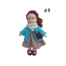 Muñeca de cuerpo de algodón suave para vestir, juguete de peluche con ropa intercambiable, regalo de cumpleaños para niñas y diversión a la hora