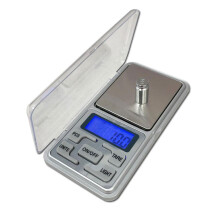 QenASHaing Digital Kitchen Scale 500g/0.01g, Blue Backlit LCD, Tare & PCS Counting – Compatible with Baking, Cooking, Lab