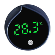 Termômetros com display LED para aquário, alta precisão e detecção de movimento.