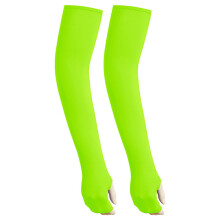 Manicotti in seta ghiaccio per donna – 53 cm, con dita scoperte,