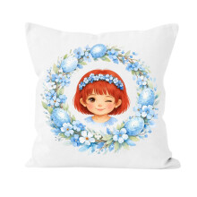 C Easter Series Cushion Throw Pillow For Childrens Room Holiday Home Decor Festive Accent Size 13.78X13.78 Inches Pillow With Included Pillowcase