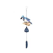 Carillon éolien décoratif de Noël en résine, clochette en forme d'oiseau, idéal pour le camping, la terrasse ou le jardin. Cadeau et décoration