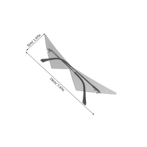 Gafas De Sol Unisex Montura Ligera Forma Triangular 2