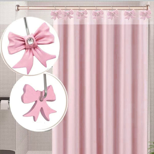Curtain Hooks Interconnected with System,White,16*2.2 inch