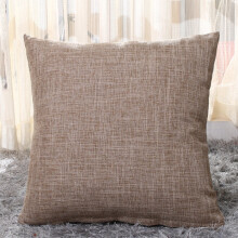 Coussin en lin 45 x 45 cm avec garniture, oreiller doux et confortable pour canapé, lit et décoration intérieure