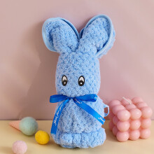 Serviette de toilette avec un adorable motif de lapin. Matière de qualité, sûre et écologique. Idéale comme serviette pour le visage, les mains,