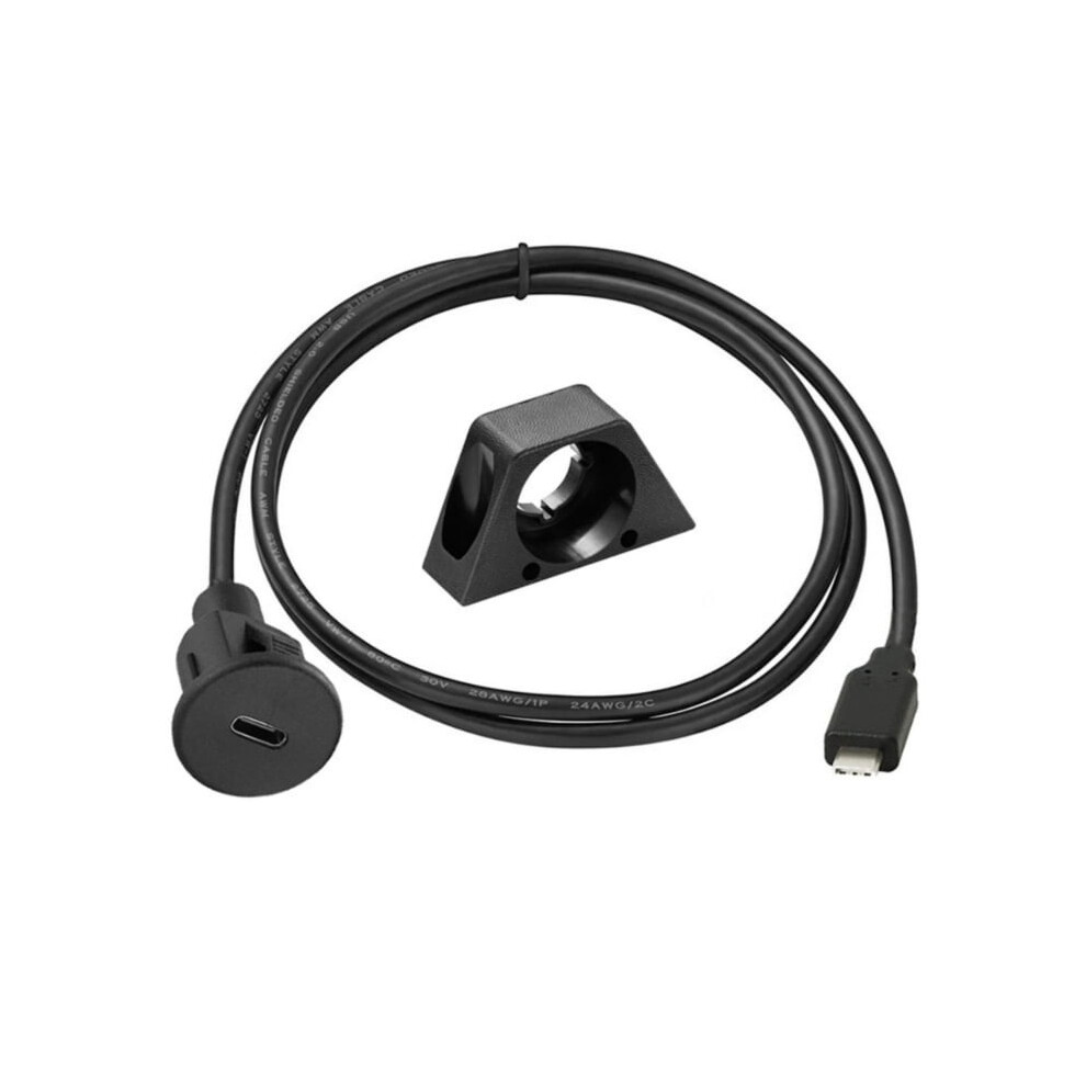 Usb2.0 Type C Male To Female Extension Cable For Car Dash Panel, Waterproof Kit, Boat Motorcycle Use 9448990637669