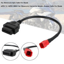 OBD2 Motorcycle Cable for Honda 6 Pin Plug Diagnostic Cable to 16 pin Adapter