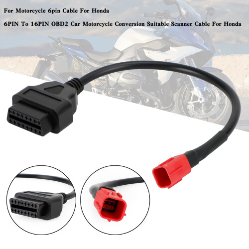 Καλώδιο μοτοσικλέτας OBD2 για Honda, καλώδιο διαγνωστικού βύσματος 6 ακίδων σε
