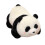 Μαλακό βελούδινο διακοσμητικό μαξιλάρι Panda γεμιστό βελούδινο μαξιλάρι Panda 1