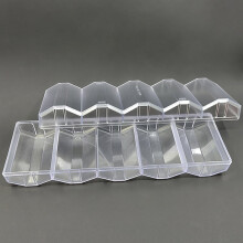 Set da poker portatile con coperchio, 24x8x5 cm, ideale per i casinò.