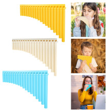 Key Pan Flute Set School Teaching Instrument 18 Pan Flutes For Boys And Girls Random Color