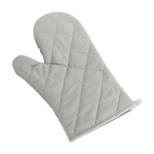 Gant de cuisine/four à micro-ondes (1 pièce), résistant à la chaleur, gris, antidérapant, pour barbecue, grillades et camping.