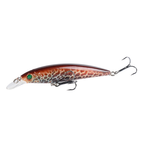 Δολώματα ψαρέματος 11cm Crankbait με πολύχρωμη εκτύπωση, βυθιζόμενα δολώματα ψαρέματος
