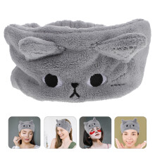 Diadema Grey Cat Spa para lavarse la cara y maquillarse