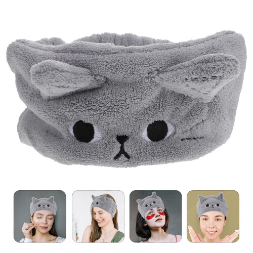 Fascia per capelli Grey Cat Spa per lavare viso e trucco