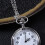 Reloj De Bolsillo Vintage Unisex De Cuarzo Con Cadena 10