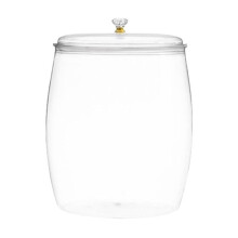 Gallon plastikglas, kageglas og slikglas med låg, stort opbevaringsglas til mad W8