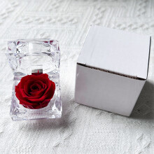 Rose éternelle, fleur préservée, cadeau idéal pour la Saint-Valentin, un anniversaire ou toute autre occasion spéciale, présentée dans un