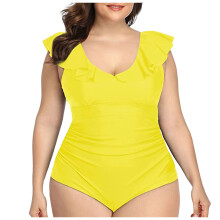 Damen-Einteiler-Badeanzug mit Bauchkontrolle, Badekleid, dezenter Baderock, Badeanzug aus Mesh, Bademode 2025