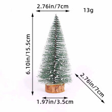 Mini sapin de Noël décoratif, petit sapin de Noël persistant pour bureau, ornements artificiels, cadeaux et décoration intérieure – Convient
