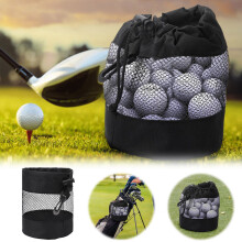 Nylon Golf Ball Storage Bag Breathable Mesh Storage Bag Golf Accessory Golf Ball Holder Sack Golf Mesh Bag Multi-purpose Net Pouch