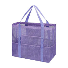 Oversized Mesh Beach Tote Bag with Zipper Pocket – Compatible with Cruising, Swimming, Laundry & Yarn Storage