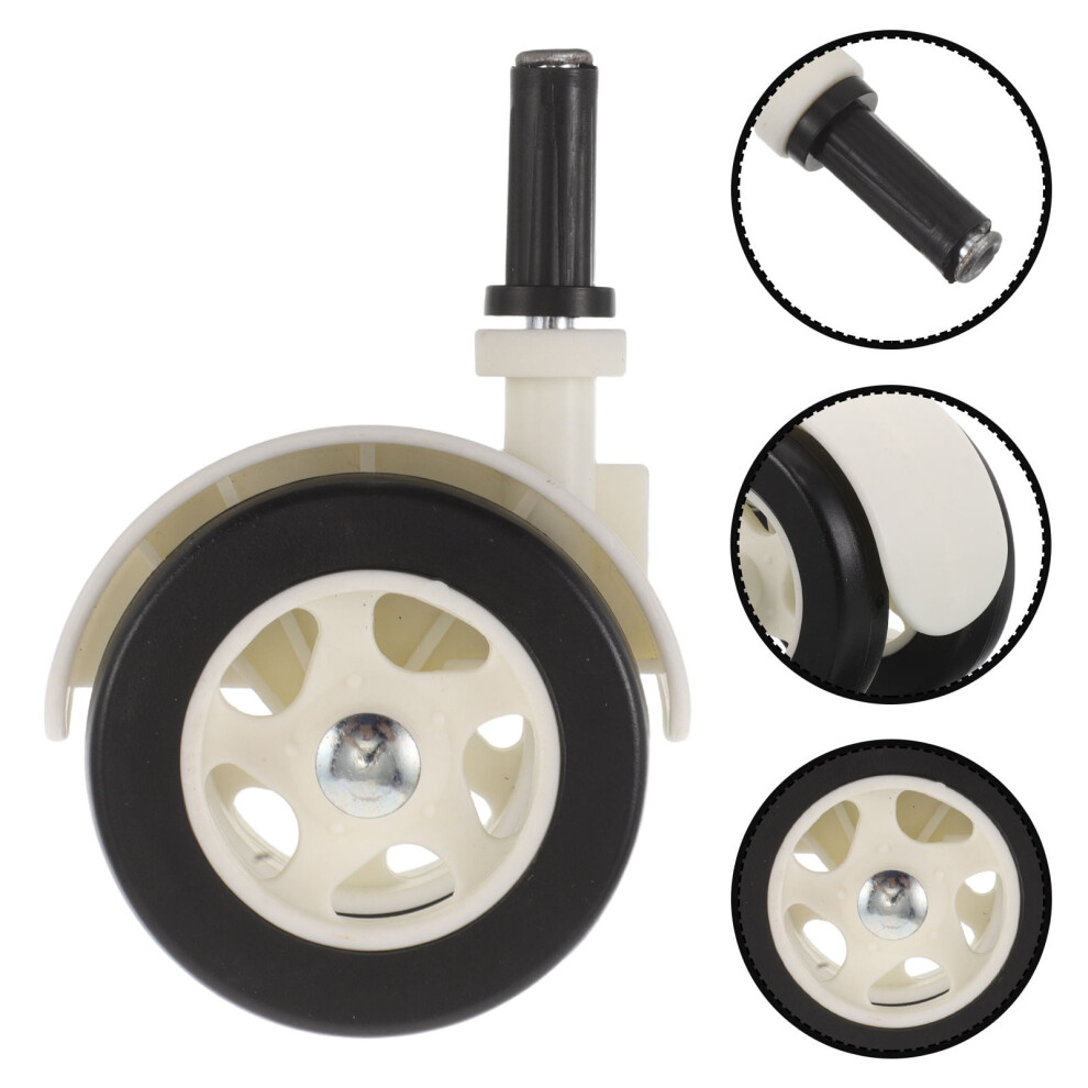 4Pcs Double Wheels for Walker Silent Swivel Casters Durable Plastic Replacement Parts