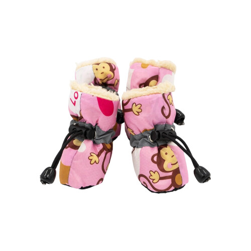 Dog Winter Shoes Fleece-Lined Reflective Adjustable