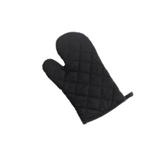 Gant de cuisine noir résistant à la chaleur, avec poignée antidérapante, idéal pour le barbecue, le camping et le four à micro-ondes.