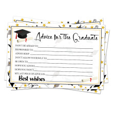 Carte de conseils pour la remise des diplômes 6x4 pouces 16 ou 24 pièces