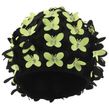 Swim Cap Adult Petal Design Chlorine-Resistant 1 Pack