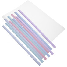 Slide Binders with Clips Reusable Plastic Assorted Colors
