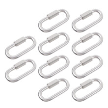 Minkissy 10Pcs Carabiner Hooks for Connecting Rope and Chain in Outdoor Use