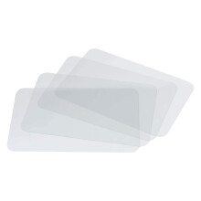 Double-sided transparent silicone placemat, heat resistant, non-slip, stain-resistant, easy washable—compatible with dining tables & kitchen decor